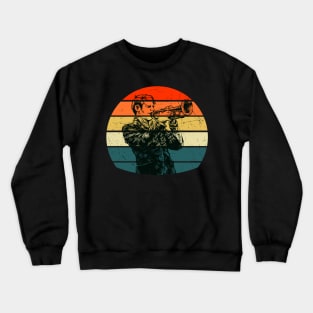 Trumpet Player Musician Blaskapelle Jazz Retro Crewneck Sweatshirt